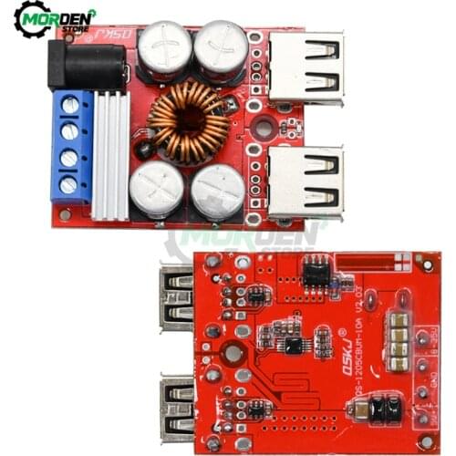 Car Charging Board 8V-35V to 5V 8A Phone Step Down Buck Converter Power Supply Module DC-DC 2 4 USB 12V 24V Voltage Regulator