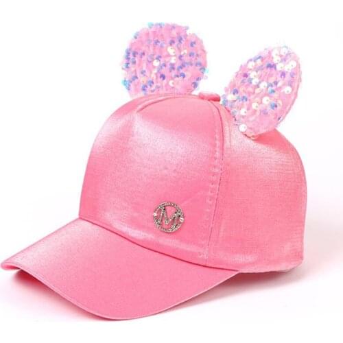 Doitbest 2021 Children Baseball Cap Autumn Hip Hop Sequined big ears summer kids Hats Boys Girls hat Caps snapback gorras