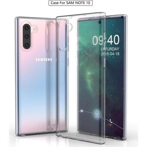Case for Samsung Galaxy Note 10 Transparent Soft TPU Shockproof Phone Back Case for Samsung Galaxy Note10 Protection Cover