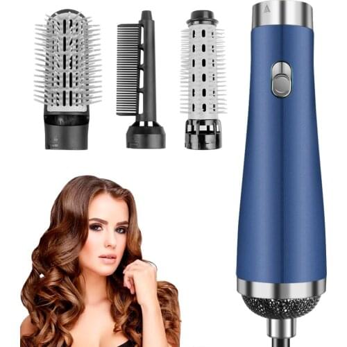Hair Curler 3 In 1 Electric Ionic Hair Dryer Brush Hot Air Brush Styler Volumizer Blow Dryer Hair Straightener Comb Dropship