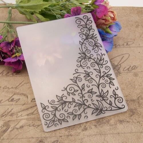 Lace Leaves Tree Branch Plastic Embossing Folders For Diy Scrapbooking Photo Album Card Making Plastic Template Tools