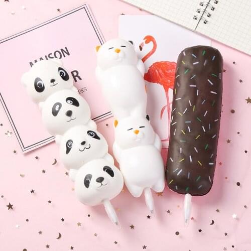 TUTU Soft cute creative slow rebound gel pen soft fun decompression pen cute student vent pen pinch pen H0394