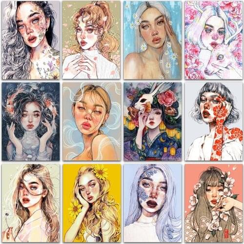 5D DIY Diamond Painting Kit Paint Diamand Cartoon Girl princess Full Square&Round embroidery mosaic Cross stitch home decor art
