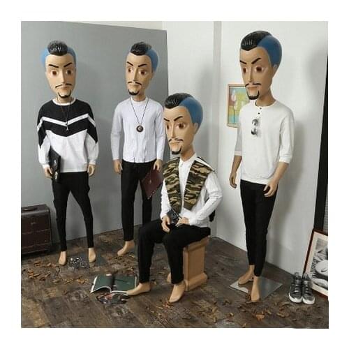 New Fashionable High Quality Full Body Male Cartoon Mannequin Factory Direct Sell