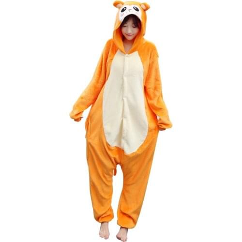 Cosplay Kigurumi Adult Pajamas Monkey Onesies Winter Hooded Jumpsuit Halloween Costumes For Women Men Sleepwear