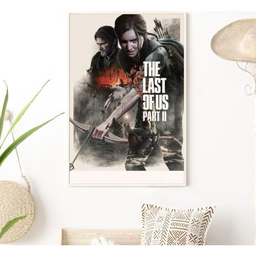 The Last of Us 2 Video Game Poster PC,PS4,Exclusive Role-playing RPG Game Canvas Custom Poster Alternative Artwork Gift