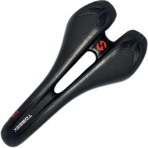 TS Titanium rail hollow tech 147 mm Leather 245 g ultralight racing Road Mountain bike saddle