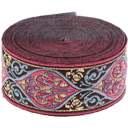 Vintage Embroidered Trimmings Border Indian Decorative Crafting Ribbon
