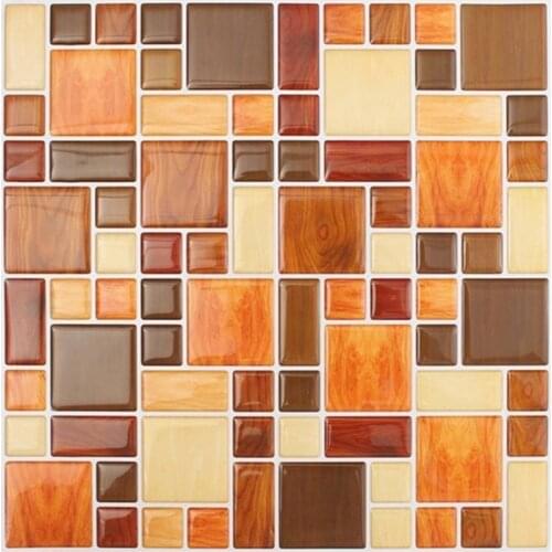 Waterproof Self Adhesive Brick 3D Wall Sticker Backsplash Wallpaper for Bathroom Kitchen