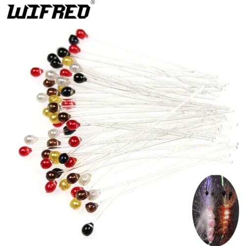 Wifreo 60PCS 3mm Crab Shrimp Eyes for Fly Tying Black Red Color for Saltwater & Pike Flies Fishing