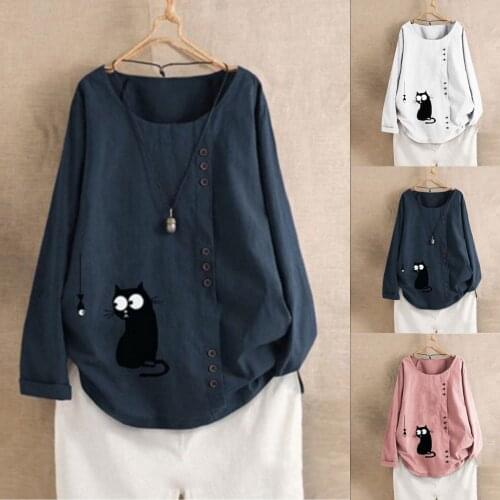 XIYOUNGYOUNG Linen Blouses