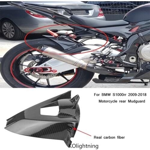 Motorcycle Rear Mudguard Modifi Real carbon fiber Rear fender Silp on for BMW S1000rr 2009 2010 2011 2012 2013 2014-2018