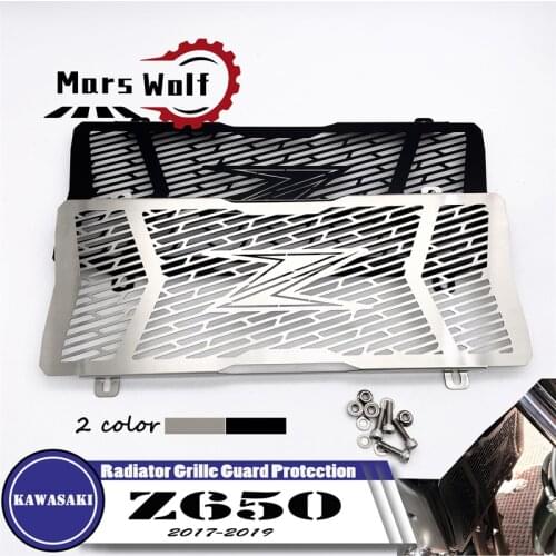 Motorcycle Stainless Steel Radiator Grille Guard Protection Cover Radiator Cover For KAWASAKI Z650 2017 2018 2019 Z-650 Z 650