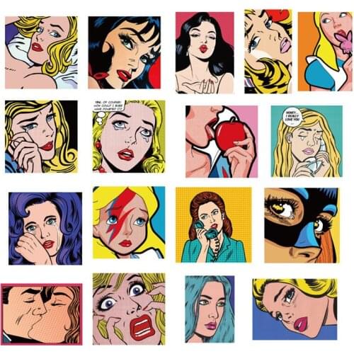 100PCS Pop Art stickers Skateboard Guitar Suitcase Laptop Bike Phone Car Waterproof Joke Graffiti Sticker Decal Kid Classic Toys