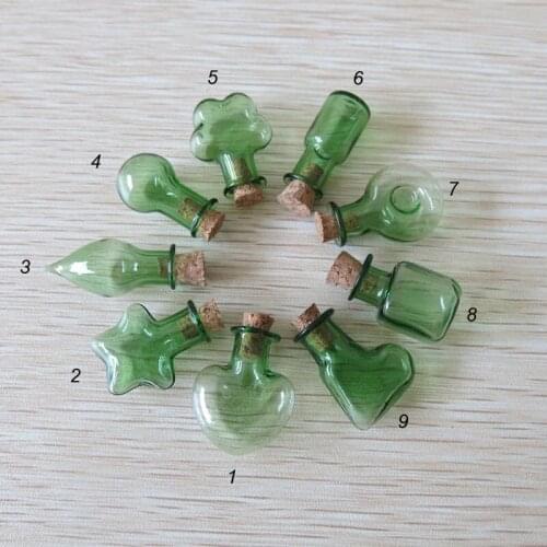 2ML Cork Stopper Small Empty Glass Bottle Tiny Glass Jars With Cork Decorative Wish Glass Jars Wedding Holiday Mini Containers