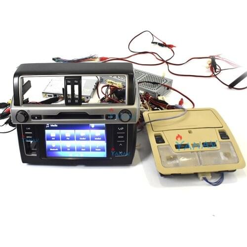 Car video Android system interface for-Toyota Prado 2016 2017 2018 2019 interface car radio player system upgrade GPS navigation
