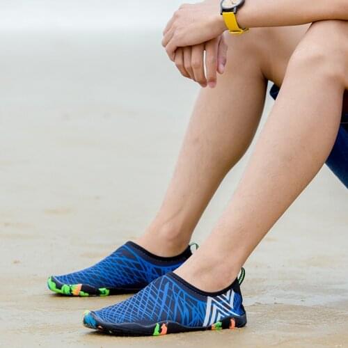Black Blue Swimming Shoes Outdoor Water Sports Seaside Durable Beach Footwear for Men Women Unisex Outdoor Supplies
