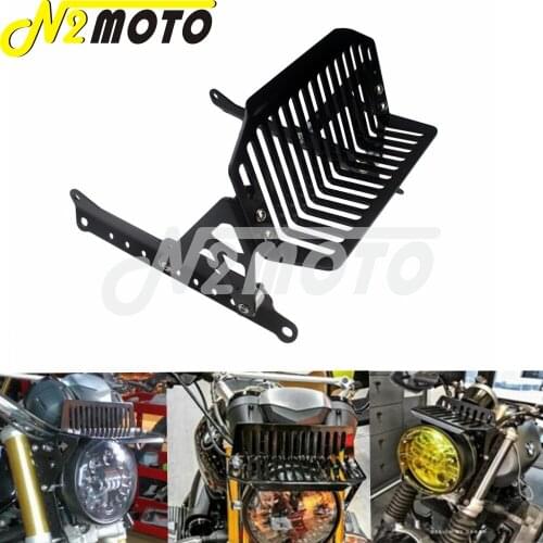 For BMW R NINE T 2014-2019 Motorcycle Black Headlight Luggage Rack Head Lamp Upper Rack Small Holder Load Rack Carrier Bracket