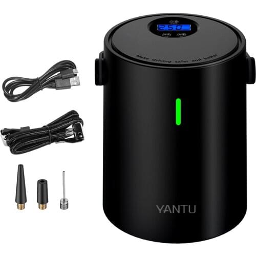 KKmoon 12V Electric Tyre Inflator Tire Air Pump Portable Wireless Air Compressor Car Bicycle Tire Pump Inflator Pump