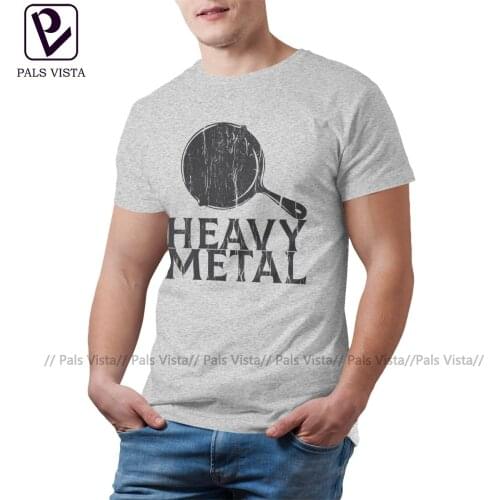 Heavy Metal T-Shirt Basic Funny Cotton T Shirt Printed Short Sleeves Tee Shirt Male Plus size