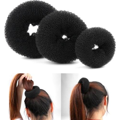 Hot Sale Women Magic Shaper Donut Hair Ring Fashion Bun hair Accessories Lady Styling Tool Hair Accessories Size S/M/L