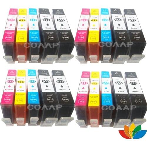 20 pack Compatible HP655 HP 655 XL ink cartridge deskjet 3525 4615 4625 5525 6525 with chips