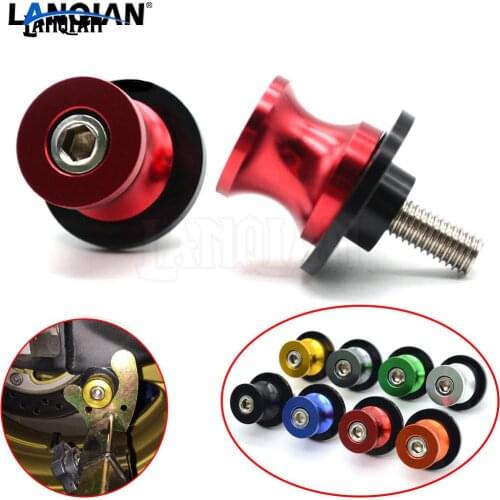 For 125 200 390 RC 125 200 390 10MM Motorcycle Aluminum Swingarm Spools Slider Stand Screws Laser Marking LOGO