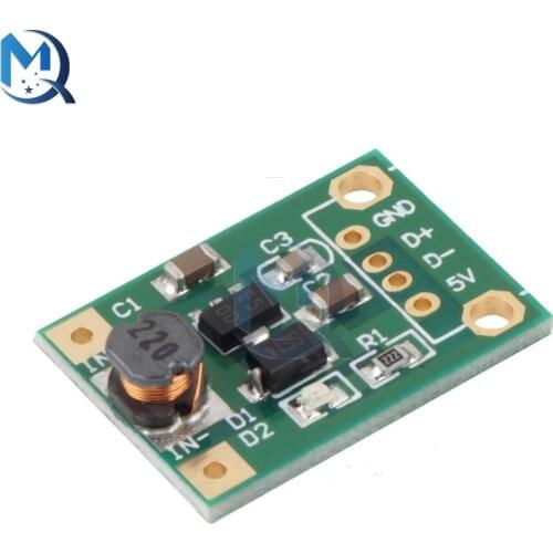 5V DC DC Converter Step Up Power Supply DC-DC Booster Boost Adapter Converter Board Step-Up 500MA Voltage Regulator 1V-5V to 5V