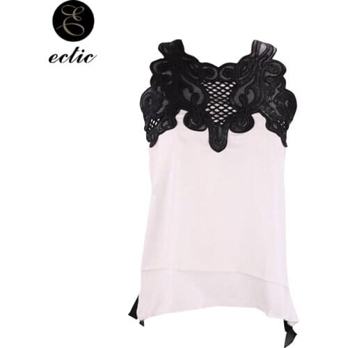 Lace Bluz Croche Fishnet Fashion Vetement Femme 2021 Gothic Dames Blouse Women Kawaii Chiffon Debardeur Black White Blusa Splice