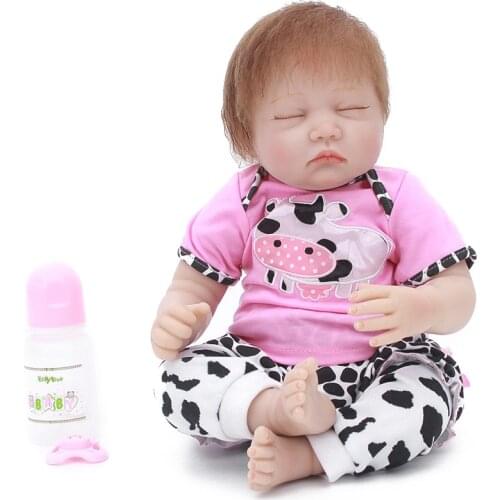 Reborn doll toys 20"50cm realistic silicone reborn baby doll child gift sleeping doll playmate bebe doll bonecas