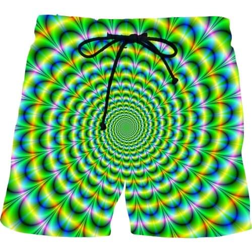 Mens Wormhole Graphic Beach Shorts 3D Pattern Space Boardshorts Men/Women Short Pants