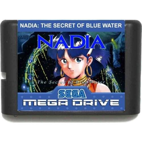 Nadia 16 bit MD Game Card For Sega Mega Drive For Genesis