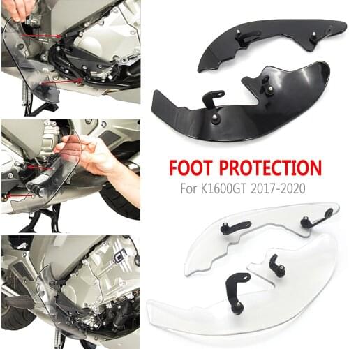 For BMW K1600GT K 1600 GT K1600 GT 2017 - 2020 Rear Foot Brake Lever Pedal Shifter Cover Motorcycle Splash Foot Protection Guard