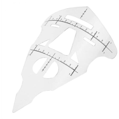 New Arrival Permanent Makeup Tattoo Eyebrow Ruler Measure Tool Metal Eyebrow Balance Ruler Shaping Stencil Tools