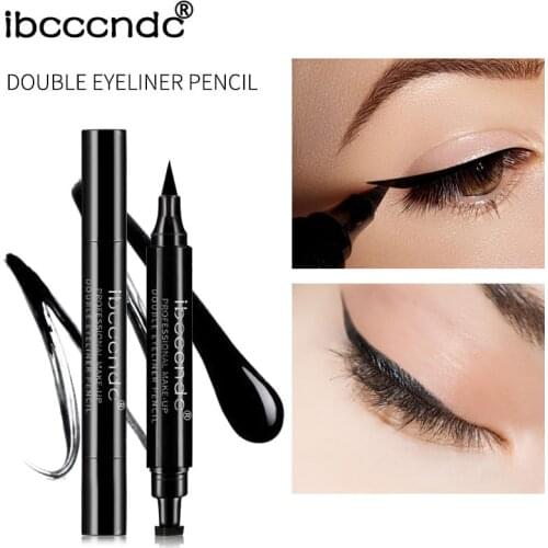 New Eyeliner Stamp Pencil Black Liquid Makeup Waterproof Long-lasting Eye Liner Wing Stamps Eyes Liners Marker Pen Eyeliners