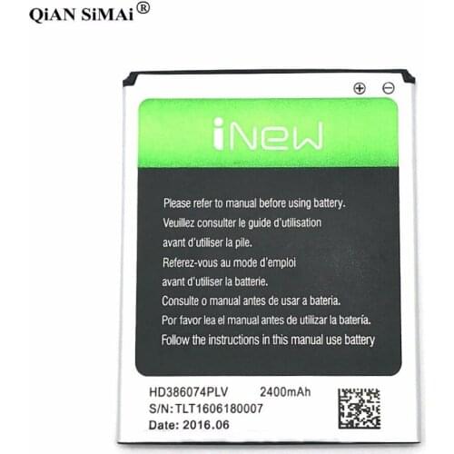 New High Quality HD386074PLV 2400mAh battery For iNew V8 V8PLUS phone