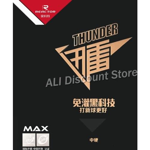 Original Reactor Thunder Pips In Rubber With Sponge for table tennis pingpong ball