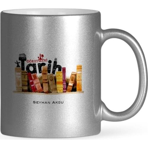 Personalized History Teacher Silver Gilt Mug Cup-2