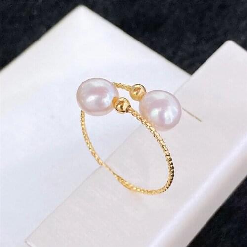 Charm Ring Base Mountings Findings Settings Adjustable Ring Jewelry Parts Fittings Accessories for Pearl Beads Stones 30pcs/lot
