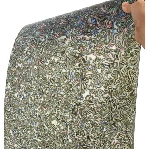 16" x 60“ 0.50mm Abalone Seashell Celluloid Sheet DIY Musical Instrument Deco Drum Wrap