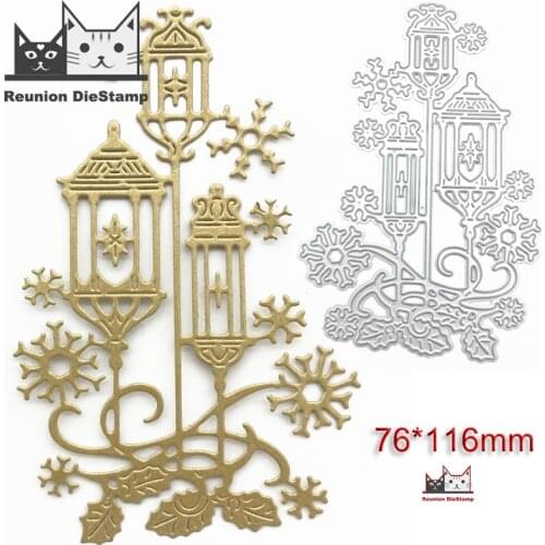 Reunion Lantern Snowflake DIY Handicrafts Cutting Dies Metal Cutting Stencils for Scrapbooking Album Stamp Paper Card Embossing