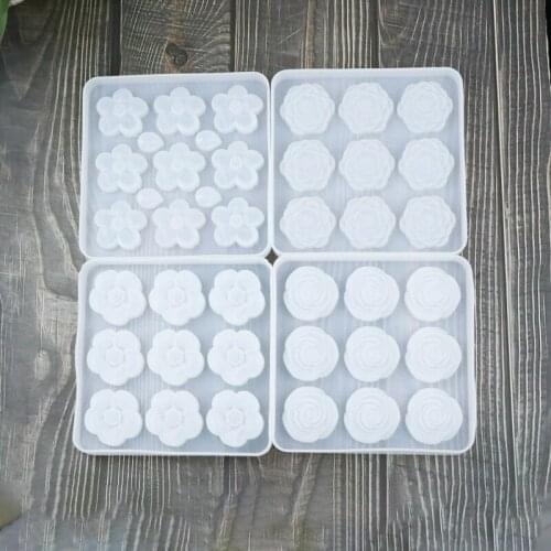 DIY Crystal Epoxy Resin Mould Rose Rose Plum Silicone Mold Handmade Mold Jewelry Making