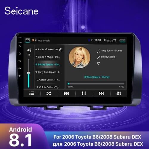 Seicane 10.1" Android 8.1 2din Car wifi Radio For Toyota B6 2006/Subaru DEX 2008/Daihatsu WO 2005 GPS Stereo Player Head Unit