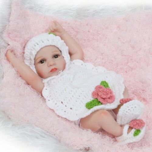 26cm Silicone Reborn Dolls Baby Dolls Bebe Reborn Lifelike Girl Baby Boneca Reborn Juguetes Babies Toys Brinquedos