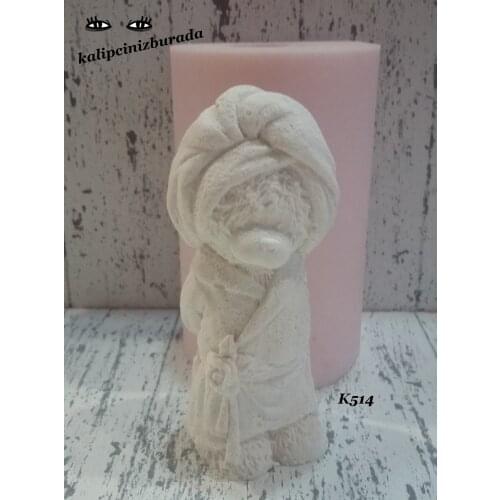 Teddy bear silicone mold