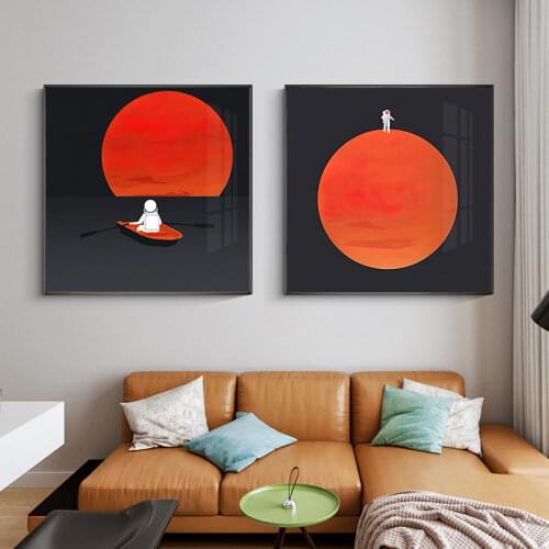 Modern Restaurant Simple Living Room Decoration Paintings Light Luxury Creative Abstract Porch Mural Nordic Canvas Painting Core