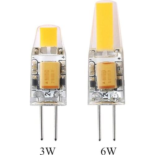 Chandelier G4 COB AC/DC 12V LED Bulbs 3W 6W G4 lamp Replace for Crystal Light Bulb Spotlight Warm Cold White High Bright 1pcs