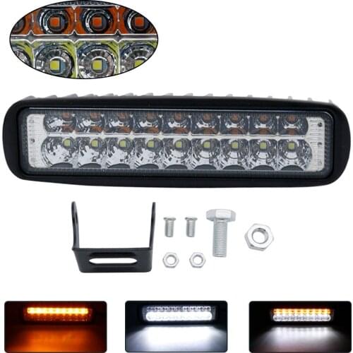 1Pcs 2Pcs 54W DRL LED Flood Work Light Worklight 10-30V 4WD 12 Volt Led Work Lights For Off Road Vehicle SUV Car Trucks