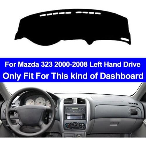 Car Inner Dashboard Cover For Mazda 323 2000-2008 Left Hand Drive Dashmat Pad Dashboard Cover Carpet Dash Mat Cushion Anti-sun