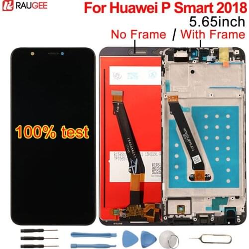 For Huawei P Smart LCD Display +Touch Screen with Frame New Digitizer Screen Glass Panel Replacement For Huawei P Smart 2018 lcd
